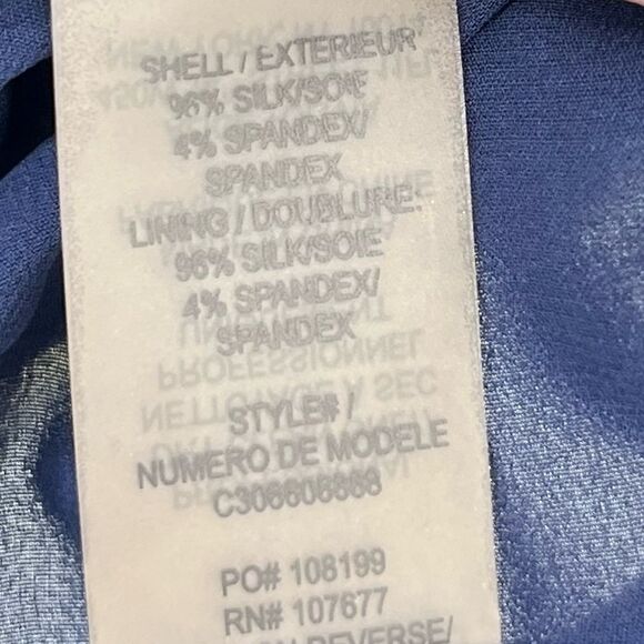 Alice + Olivia Silk Shift Dress in Blue Floral Print Women’s Size S - Picture 7 of 7